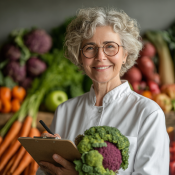 Professional nutritionist consultation for elderly
